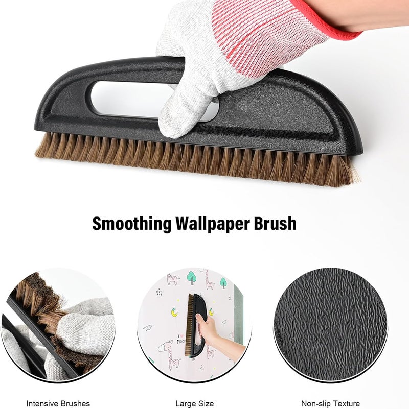 Ehdis Wallpaper Smoothing Tool Kit Wallpaper Smoothing Brush Large Wallpaper Squeegee for Applying Peel and Stick Wallpaper, Vinyl Backsplash Tile,Smoothing Wallcovering - Image 2